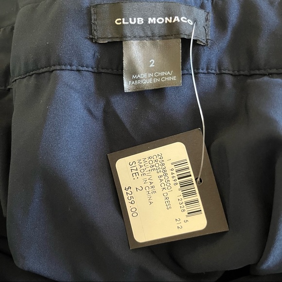 Club Monaco Crossback Midi Dress in Rose Plaid Size 2 NWT - Picture 9 of 13